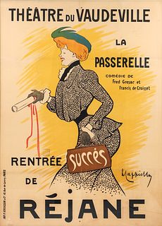 Leonetto Cappiello poster Theatre du Vaudeville La Passerelle