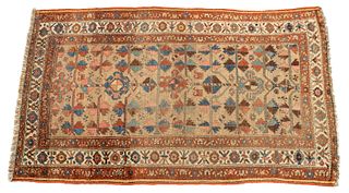Persian Hamadan Handwoven Wool Rug, W 4' L 6'