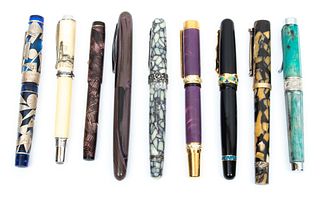 Miscellaneous Fountain Pens, 9 pcs