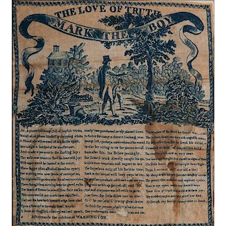 George Washington Memorial Printed Handkerchief