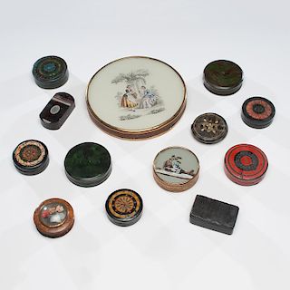 Patch, Snuff and Dresser Boxes
