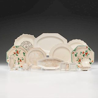 Creamware Dishes and Other Items