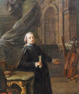 Johann Jakob Dorner the Elder, (German, 1741-1813), The Musician, 1769