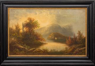 Hudson River School Oil Painting on Canvas