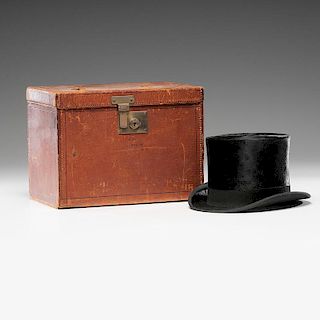 Knox Beaver Top Hat with Case, Plus