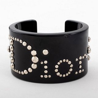Christian Dior Black Lucite Fashion Bracelet