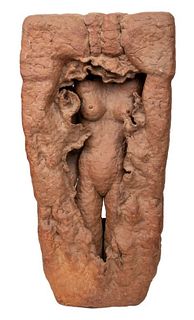Louis Mendez Abstracted Female Figure Sculpture