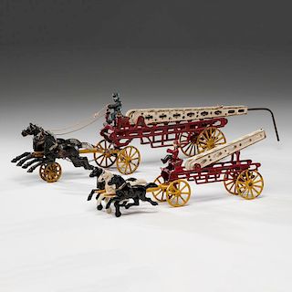 Cast Iron Water Tower Fire Wagons