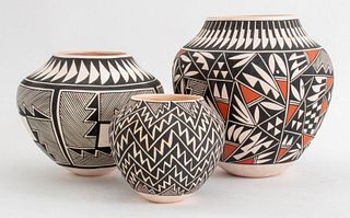 T. Sal Group of Acoma Seed Pots, 3