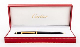Cartier Black Composite Ballpoint Pen
