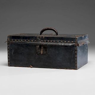 Robert Burr Leather Document Box