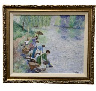 lelia Pissarro Original Oil Painting on canvas