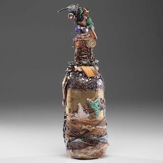 Found Art Bottle in the Style of Kentucky Artist Robert Morgan
