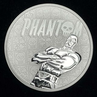 2022 Phantom $1 Tuvalu 1 ozt .9999 Silver