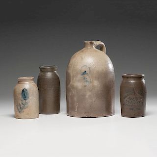 West Virginia Stoneware Jar and Other Stoneware