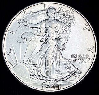 1944 Walking Liberty Silver Half Dollar MS63