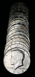 Roll 1968 (20-coins) 40% Silver Kennedy Mint Condition 