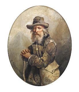 V. Garnier-Valeni, (Continental, 19th century), The Old Man