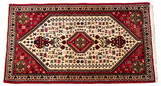 Persian Abadeh Handwoven Wool Rug, C. 2000, W 2' 4'' L 4' 2''