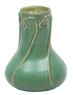 Pewabic Pottery (Detroit, 1903) 'Snowdrop' Vase, 2010, H 6'' Dia. 4.5''