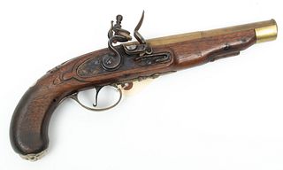 European Flintlock Pistol, Late 18th/early 19th C.,, L 13.25''