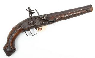 British Flintlock Pistol, C. 18th C., .57 Cal., L 14''