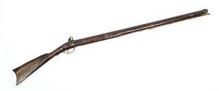 Ketland & Co. Maple Full Stock Flint Lock Long Rifle,  Early 19th C., 39" Barrel