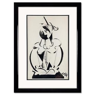 Neal Doty (1941-2016), "Picasso Man" Framed Hand Signed Print with Letter of Authenticity.