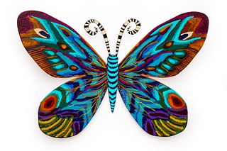Patricia Govezensky- Original Painting on Cutout Steel "Butterfly X"