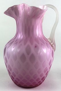 Mother of Pearl Satin Diamond Quilted Pitcher