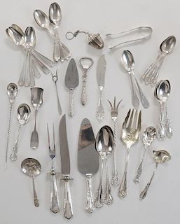 Forty Pieces Assorted Sterling