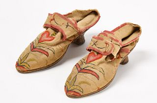 Pair of Early Ladies' Shoes