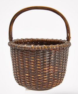 Early Painted Nantucket Basket