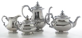 Four Pieces Silver-Plated Tea Service