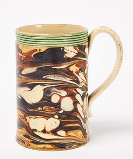 Marbleized Mochaware Mug