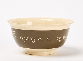 Slip Decorated Pearlware Bowl