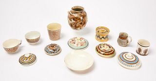 Mixed Group of Pearlware and Mocha Pottery