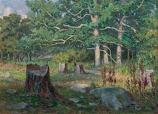 Albert Otto Tiemann, (Wisconsin, 1868-1948), Rural Wisconsin Landscape