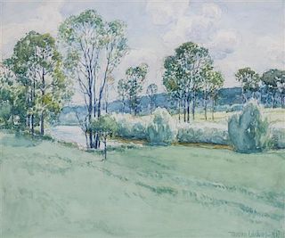 Thorsten Harold Lindberg, (Wisconsin, 1878-1950), Spring Landscape, 1937