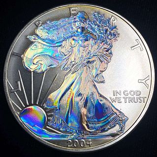 2004 American Silver Eagle Holographic