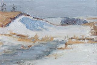 George Raab, (Wisconsin, 1866-1943), Winter on the Dunes