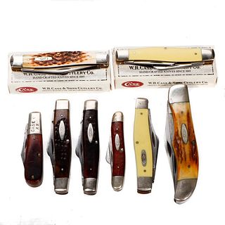 Collection of Eight Case Pocket Knives.