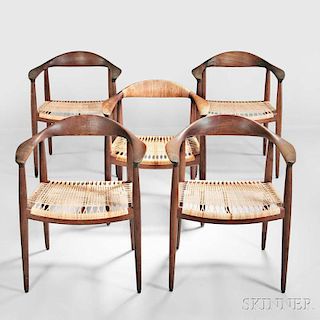 Five Hans Wegner "The" Chairs