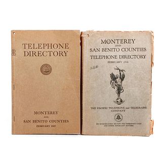 Monterey Phone Directories, 1937, 1946.