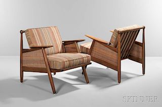 Two Poul Jeppesen Lounge Chairs