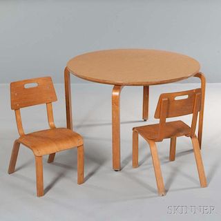 Thonet Children's Table with Chairs