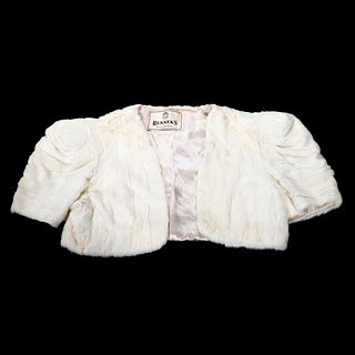 Vintage Faux Fur Bolero Jacket.