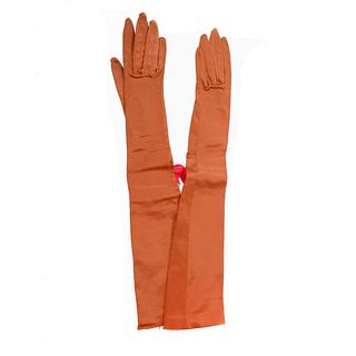 Vintage French Long Stretch Gloves.