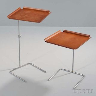 Pair of George Nelson (1908-1996) Adjustable Tray Tables
