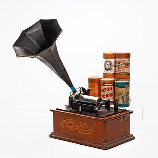 Edison Standard Phonograph with 5 cylinders
